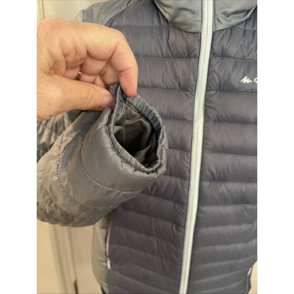 Quechua DECATHLON Women’s Blue DOWN Puffer Jacket Coat Sz S Zip Thin But Warm‎ - Picture 9 of 16